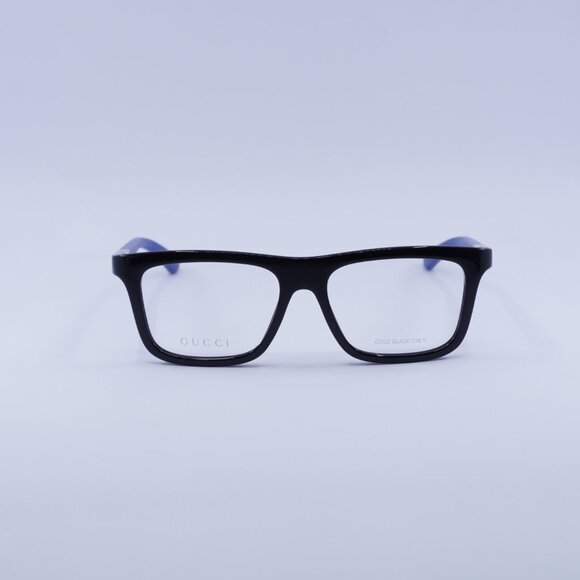 Gucci GG1737O 003 Eyeglasses Black/Blue 54mm Rectangle Frame - Picture 5 of 11